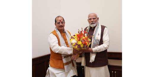 विकसित बिहार, विकसित भारत के निर्माण में युवाओं की भूमिका पर विजय कुमार सिन्हा ने प्रधानमंत्री से किया मुलाकात