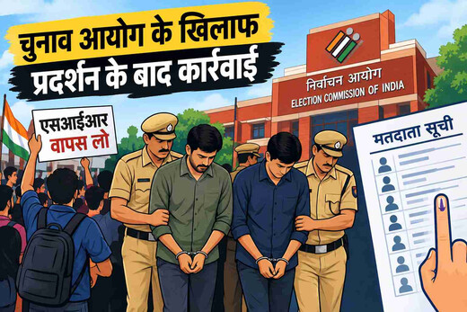 एसआईआर के विरोध में प्रदर्शन के बाद कार्रवाई, सीजेपी के दो नेताओं को पांच दिन की जेल