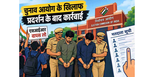 एसआईआर के विरोध में प्रदर्शन के बाद कार्रवाई, सीजेपी के दो नेताओं को पांच दिन की जेल