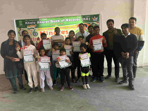 मुजफ्फरपुर के बच्चों ने खेलो भारत बुक ऑफ रिकॉर्ड्स में रचा इतिहास, गोपालगंज में किया शानदार प्रदर्शन