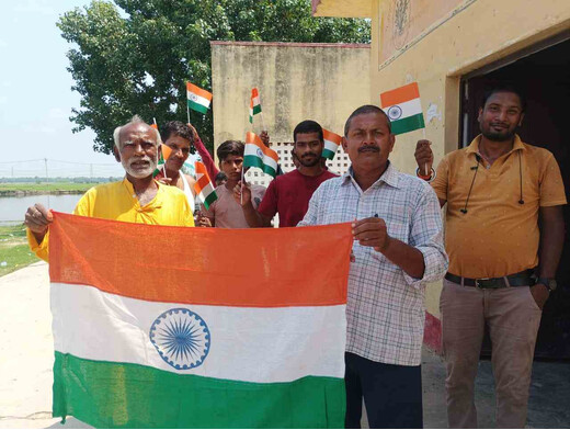 हर घर तिरंगा अभियान के तहत लखीसराय की पंचायतों में निकली तिरंगा यात्रा