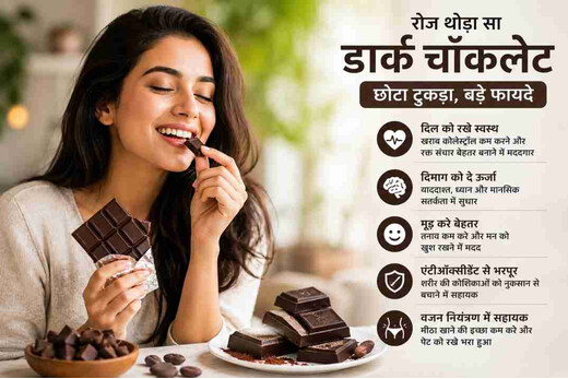 रोज खाइए थोड़ा सा डार्क चॉकलेट, दिल और दिमाग दोनों रहेंगे खुश !
