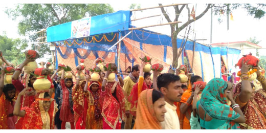 भारत माता मंदिर का भव्य शुभारंभ, शिवनगर में प्राण प्रतिष्ठा कार्यक्रम संपन्न