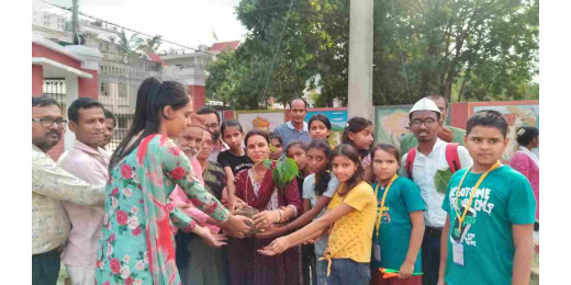 पर्यावरण संरक्षण जन जागरूकता अभियान में वृक्षारोपण कार्यक्रम का आयोजन