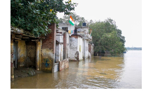 भारी बारिश से दिल्ली-एनसीआर में बढ़ा यमुना का जलस्तर, घरों और खेतों में घुसा पानी