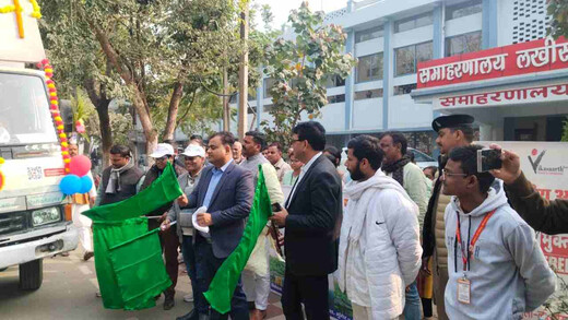 डाक चौपाल : आमजन को बचत और बीमा योजनाओं से अवगत कराने हेतु प्रचार रथ रवाना