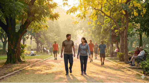 सुबह की धूप और वॉक: सिर्फ 20 मिनट में सुधर सकती है आपकी मेंटल हेल्थ