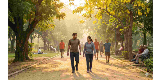 सुबह की धूप और वॉक: सिर्फ 20 मिनट में सुधर सकती है आपकी मेंटल हेल्थ