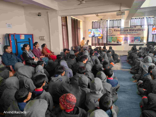 केंद्रीय विद्यालय झपहाँ में परीक्षा पे चर्चा कार्यक्रम का आयोजन, छात्रों में उत्साह