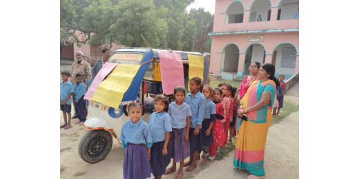 बाल अधिकार दिवस पर निकाली गई जागरूकता रथ