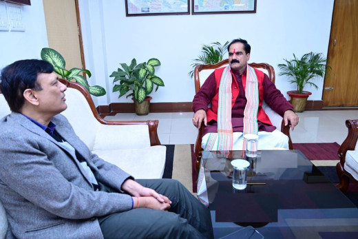  गोपाल जी ठाकुर व छत्रसाल सिंह ने रेल परियोजनाओं पर की चर्चा 