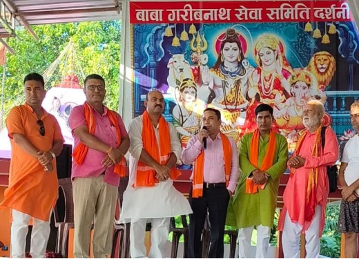 बाबा गरीबनाथ सेवा समिति के शिविर का उद्घाटन, कांवरियों के लिए विशेष इंतजाम