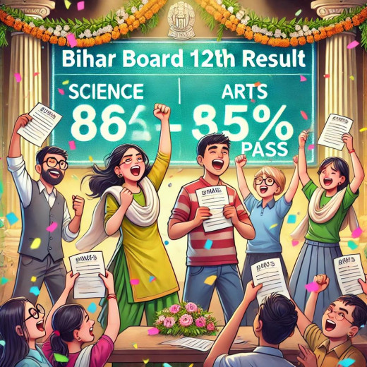 बिहार बोर्ड 12वीं का रिजल्ट जारी, 86.5% विद्यार्थी हुए पास लड़कियों ने मारी बाजी