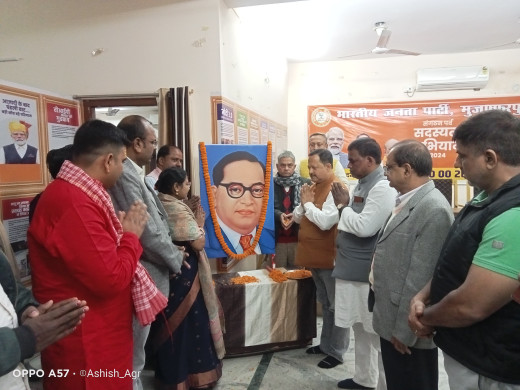भाजपा ने बाबा साहेब अंबेडकर की पुण्यतिथि को समरसता दिवस के रूप में मनाया