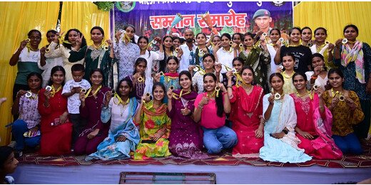 शांति सेना मुजफ्फरपुर के तत्वावधान में बाला फिजिकल अकादमी के अग्निवीर एवं बिहार पुलिस में चयनित 86 अभ्यर्थियों का सम्मान