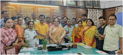 आर.डी.एस. कॉलेज में नव पदोन्नत संकाय सदस्यों के लिए सम्मान समारोह आयोजित