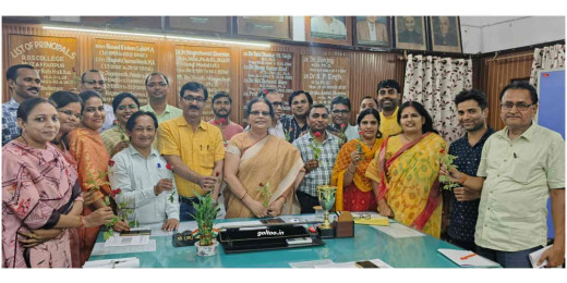 आर.डी.एस. कॉलेज में नव पदोन्नत संकाय सदस्यों के लिए सम्मान समारोह आयोजित