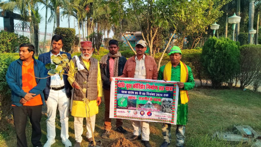 बोधि वृक्ष कॉरिडोर निर्माण यात्रा का पुनपुन में आगमन, पर्यावरण संरक्षण को लेकर जागरूकता अभियान जारी