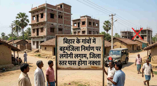 बिहार के गांवों में बहुमंजिला निर्माण पर लगेगी लगाम, जिला स्तर पर पास होगा नक्शा