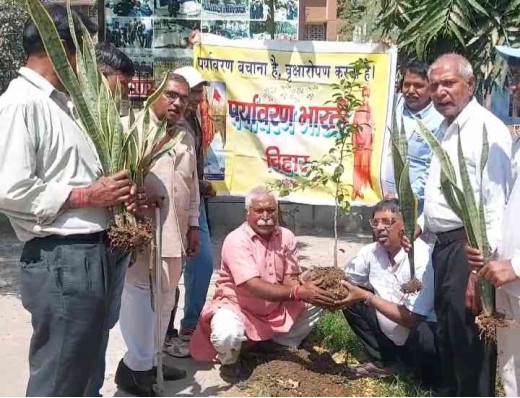 विश्व किडनी दिवस पर पर्यावरण भारती द्वारा पौधारोपण        