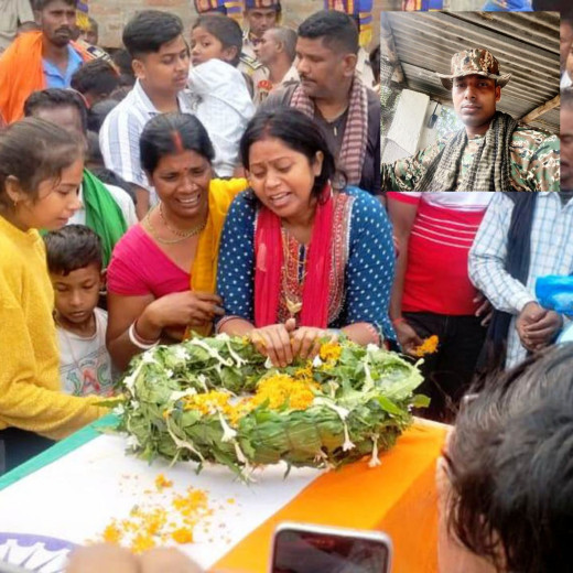 ड्यूटी पर जाते समय सीआरपीएफ जवान की सड़क दुर्घटना में मौत, पूरे गांव में शोक का माहौल