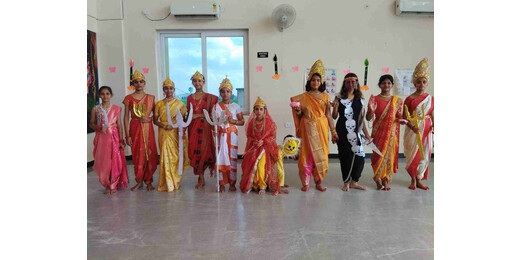 माउंट लिट्रा ज़ी स्कूल में दुर्गा पूजा पर सांस्कृतिक कार्यक्रमों का भव्य आयोजन