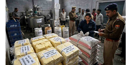 एनालॉग पनीर की शिकायत पर फैक्ट्री में छापा, 300 किलो पनीर सील