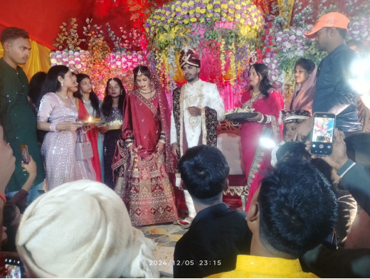 राजद प्रदेश महासचिव शशि सिंह यादव के भतीजी की विवाह में दिग्गज नेता हुए शामिल