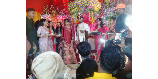 राजद प्रदेश महासचिव शशि सिंह यादव के भतीजी की विवाह में दिग्गज नेता हुए शामिल