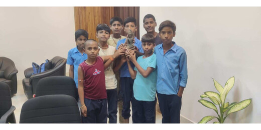 बालगुदार टीले से मिली काले बलुआ पत्थर की प्राचीन बुद्ध प्रतिमा, बच्चों ने संग्रहालय को सौंपी
