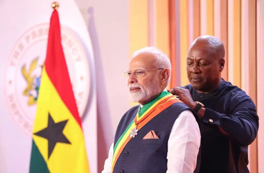 घाना में पीएम मोदी को मिला सर्वोच्च नागरिक सम्मान, 24 देशों से मिल चुके हैं अंतरराष्ट्रीय सम्मान