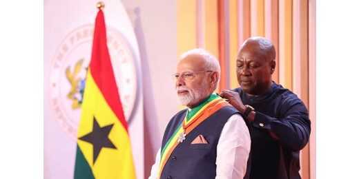 घाना में पीएम मोदी को मिला सर्वोच्च नागरिक सम्मान, 24 देशों से मिल चुके हैं अंतरराष्ट्रीय सम्मान