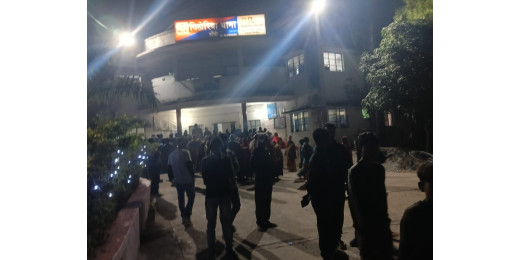 पिठोरिया थाना का घेराव, हाइवा दुर्घटना में घायल व्यक्ति की मौत के बाद आक्रोश