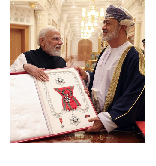 भारत-ओमान रिश्तों के सशक्तिकरण के लिए पीएम मोदी ऑर्डर ऑफ ओमान से सम्मानित