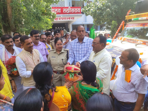 गुरु रविदास जयंती पर लखीसराय में निकली कलश यात्रा, 27 अगस्त से लगेंगे विकास शिविर