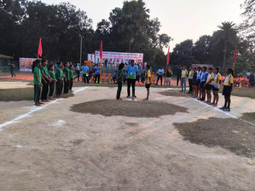 लखीसराय की बालिकाओं ने लगोरी प्रतियोगिता में किया शानदार प्रदर्शन