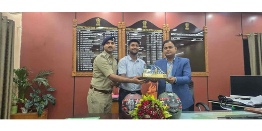 जिले में यातायात प्रबंधन मजबूत, उत्कृष्ट प्रदर्शन पर डीएम को सम्मान