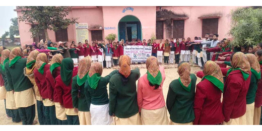 बाल विवाह मुक्त भारत अभियान के तहत कस्तूरबा विद्यालय में जागरूकता कार्यक्रम