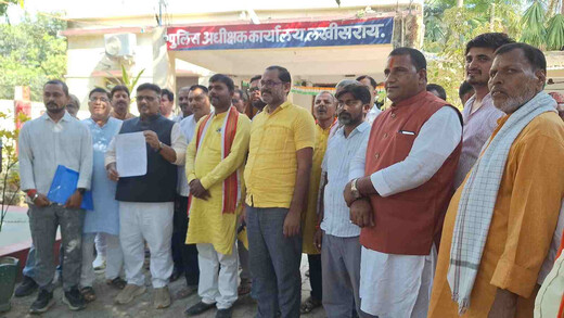बड़हिया घटना को लेकर भाजपा और जन सुराज के बीच विवाद, जांच के लिए एसपी को ज्ञापन