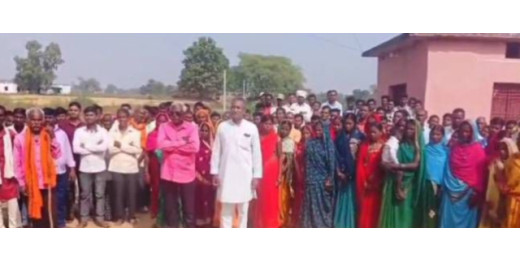 बीरबंधा गांव के ग्रामीणों ने नगर पंचायत से अलग करने की मांग को लेकर किया मतदान का बहिष्कार