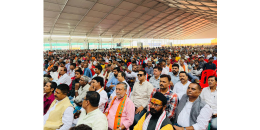 दरभंगा AIIMS शिलान्यास पर भाजपा की विशाल जनसभा, 10,000 कार्यकर्ताओं ने लिया भाग
