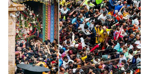 पुरी रथ यात्रा में भीड़ बनी जानलेवा, एक श्रद्धालु की मौत, 120 से अधिक बीमार