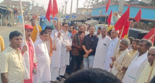 दिल्ली चलो अभियान से पहले लखीसराय में सीपीएम का शक्ति प्रदर्शन, कार्यालय उद्घाटन