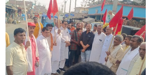 दिल्ली चलो अभियान से पहले लखीसराय में सीपीएम का शक्ति प्रदर्शन, कार्यालय उद्घाटन