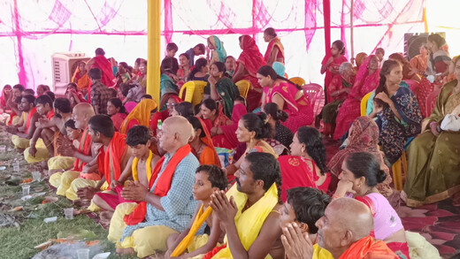 दरभंगा के मां सिंहासिनी स्थान में सामूहिक उपनयन संस्कार का आयोजन, बड़ी संख्या में उमड़े श्रद्धालु