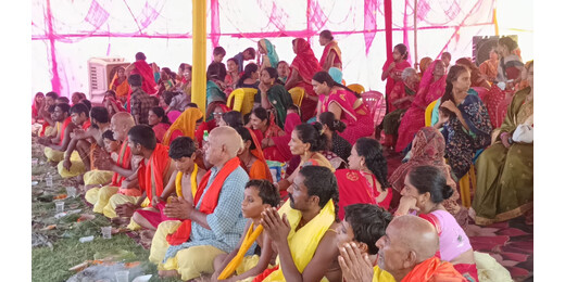 दरभंगा के मां सिंहासिनी स्थान में सामूहिक उपनयन संस्कार का आयोजन, बड़ी संख्या में उमड़े श्रद्धालु