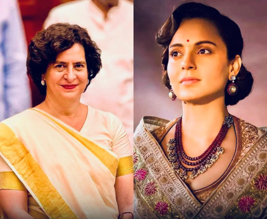 कंगना रनौत ने प्रियंका गांधी को इमरजेंसी देखने का दिया न्योता, जानिए प्रियंका का रिएक्शन