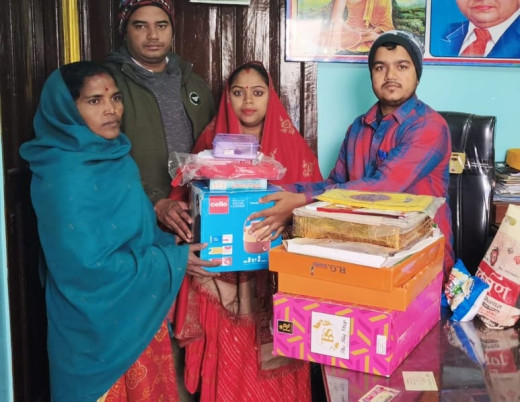 भारतीय आम पब्लिक मोर्चा ने जरूरतमंद बेटी की शादी में की मदद