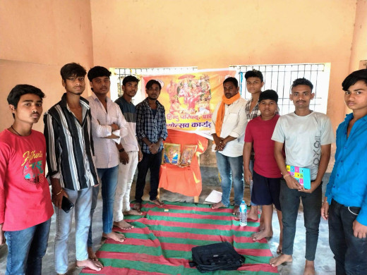 किऊल वृंदावन में विश्व हिंदू परिषद और बजरंग दल ने धूमधाम से मनाया रामोत्सव