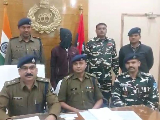 हार्डकोर नक्सली राजेश संथाल गिरफ्तार